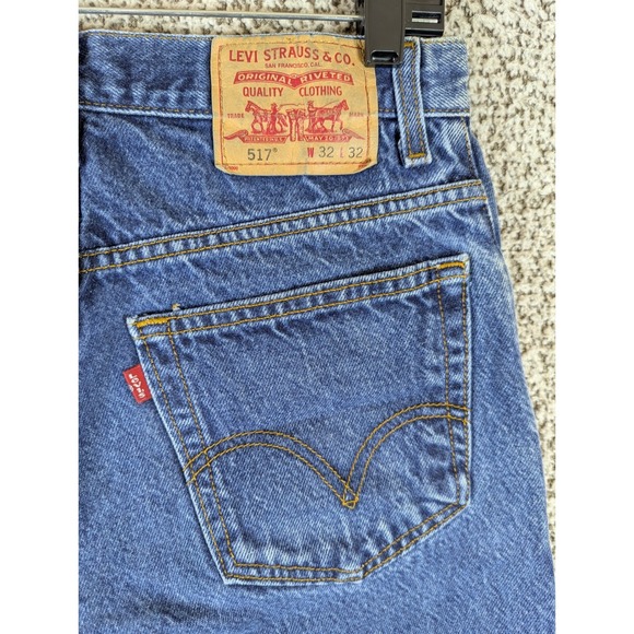 Vintage Y2K Levi's 517 Boot Cut Jeans Denim Classic Fit Mens 32x32 Fits 29x31 - Picture 6 of 9